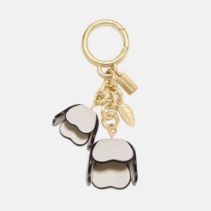 Coach Essential Tea Rose Bag Charm NWOT